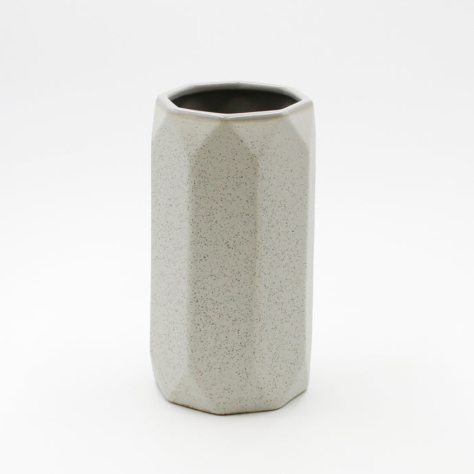 Grey Octagonal Vase