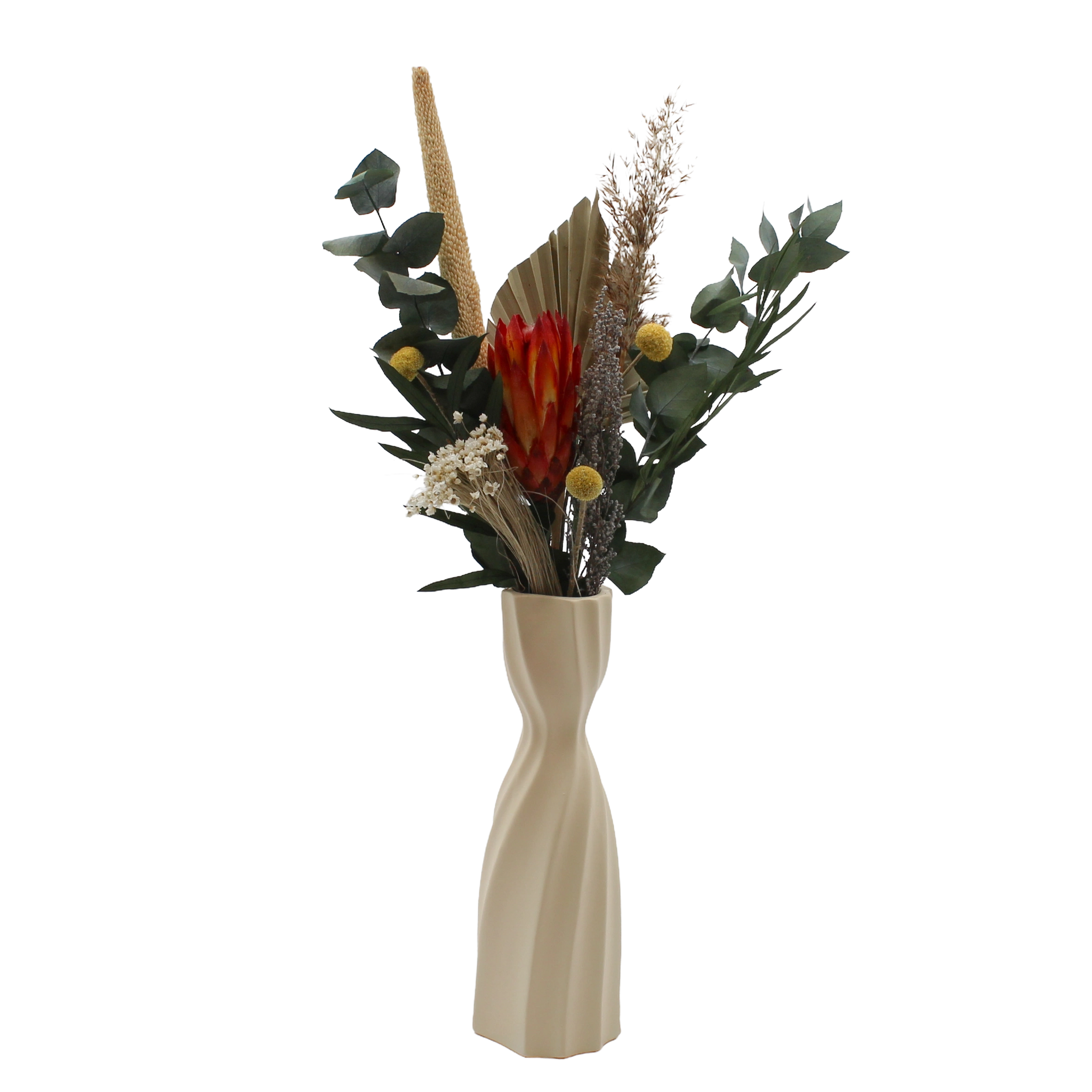 Preserved Foliage Eucalyptus and Pampas Bouquet
